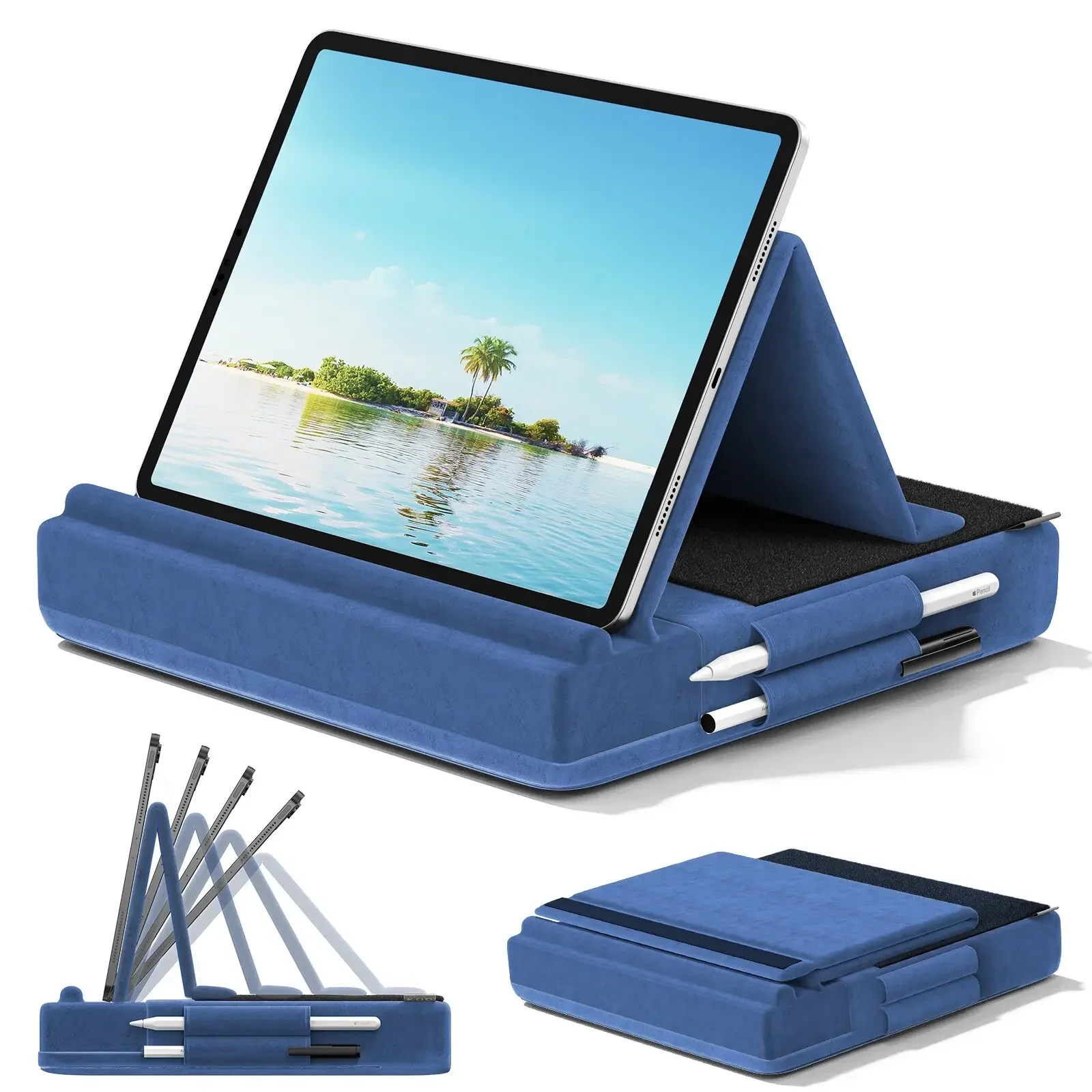 Tablet Lap Desk - Suporte de travesseiro para tablet atualizado,