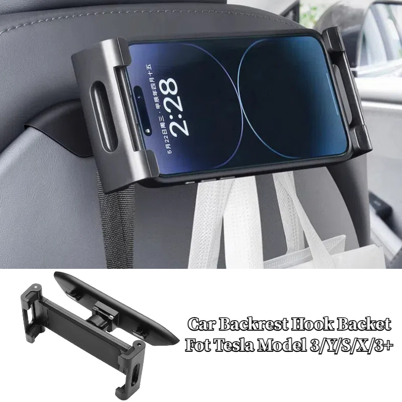 Tesla Tablet Accessories - Ganchos traseiros para assento de carro,