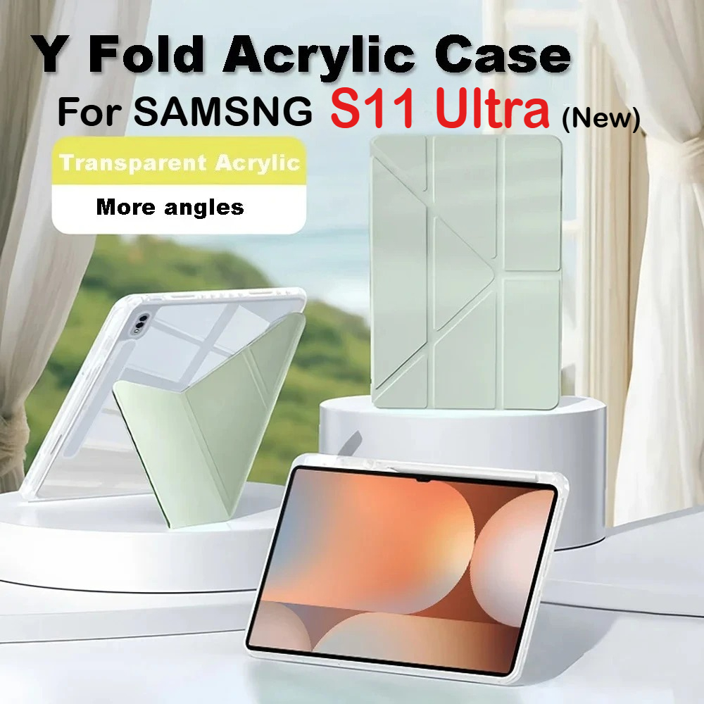Remarkable Tablet Accessories - Y fold acrílico hd capa para