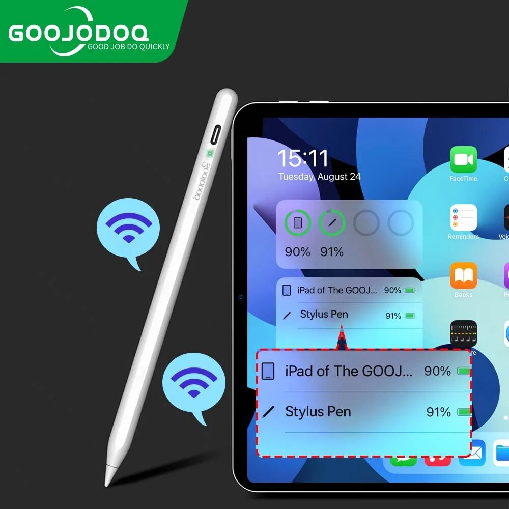 Bluetooth Trackpad - Caneta de toque stylus para iPad,