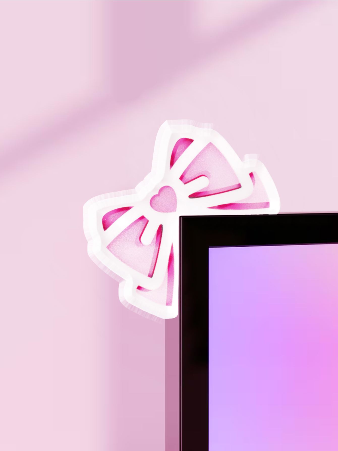 Tablet With All Accessories - Kawaii arco monitor decoração rosa acrílico