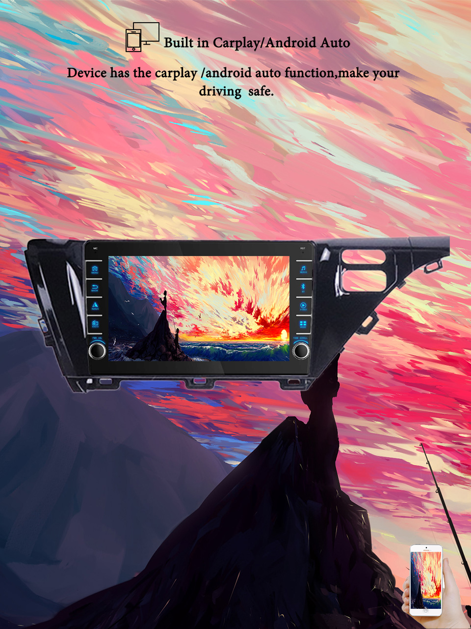 Tablet Danish Mobile & Accessories Faisalabad - 8G+128G Android 14 Para Toyota Camry