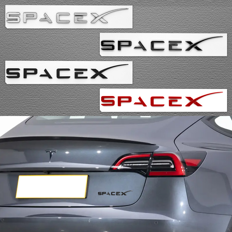 Tesla Tablet Accessories - 3d abs logotipo letras porta-malas do