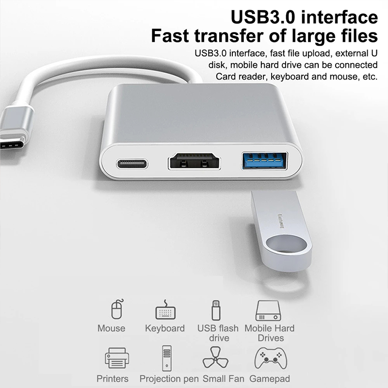 Hub USB Tipo C 3 em 1 para HDM - Samsung Tablet With Accessories avaliação e preço