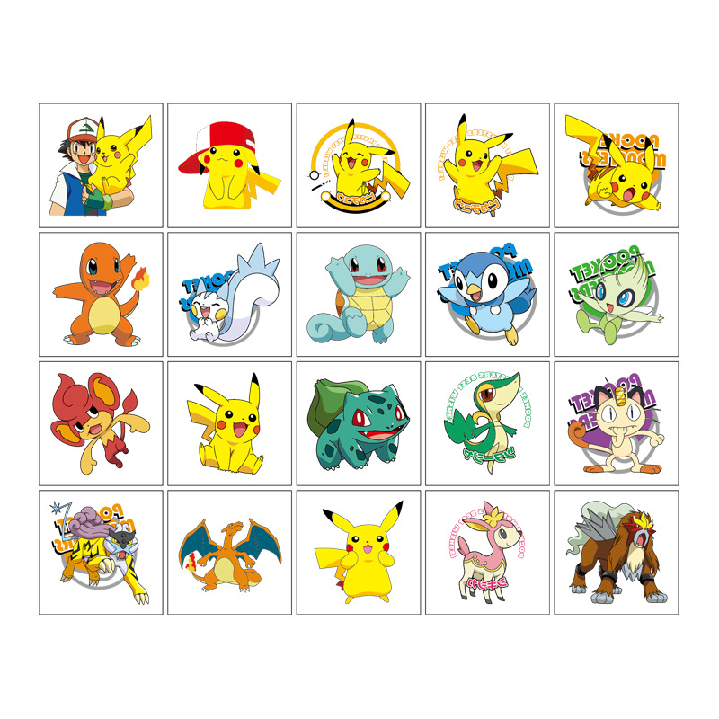 5*5cm 20 pçs pokemon pikachu t - Tablet Cute Accessories avaliação e preço