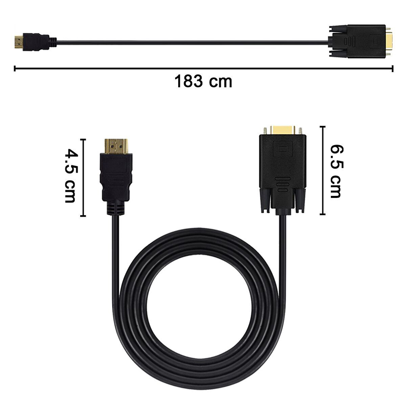 HDMI-compatível macho para VGA - Tablet Lap Desk avaliação e preço