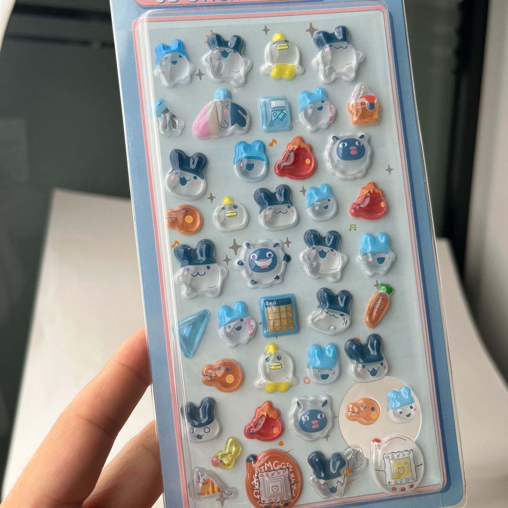 Adesivos 3D Fofos Tamagotchi:  - Tablet Cute Accessories avaliação e preço
