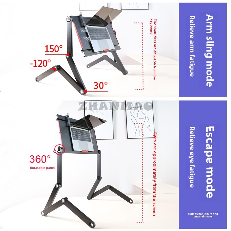 Deitado plano na cama, mesa pa - Tablet Lap Desk avaliação e preço